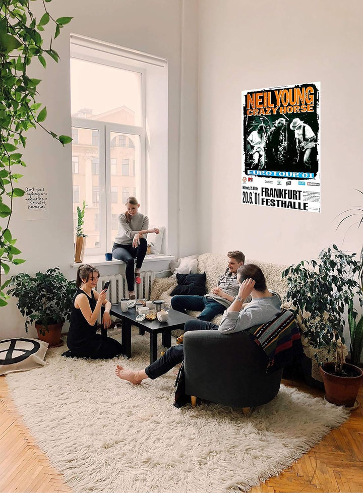 Neil Young - Mystery Train, Frankfurt 2001 » Konzertplakat/Premium Poster | Live Konzert Veranstaltu