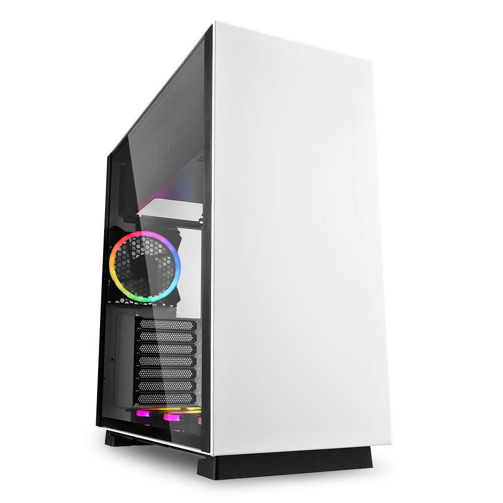 Sharkoon Pure Steel weiss, PC Gehäuse, RGB Weiss/RGB, Weiß/RGB