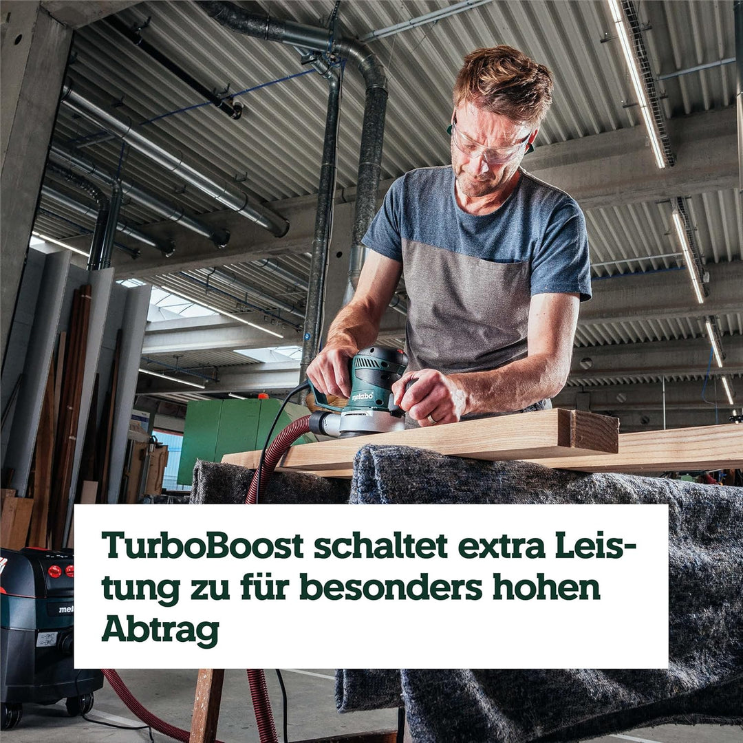 Metabo Exzenterschleifer SXE 450 TurboTec (600129000) Karton, Durchmesser des Stütztellers: 150 mm,