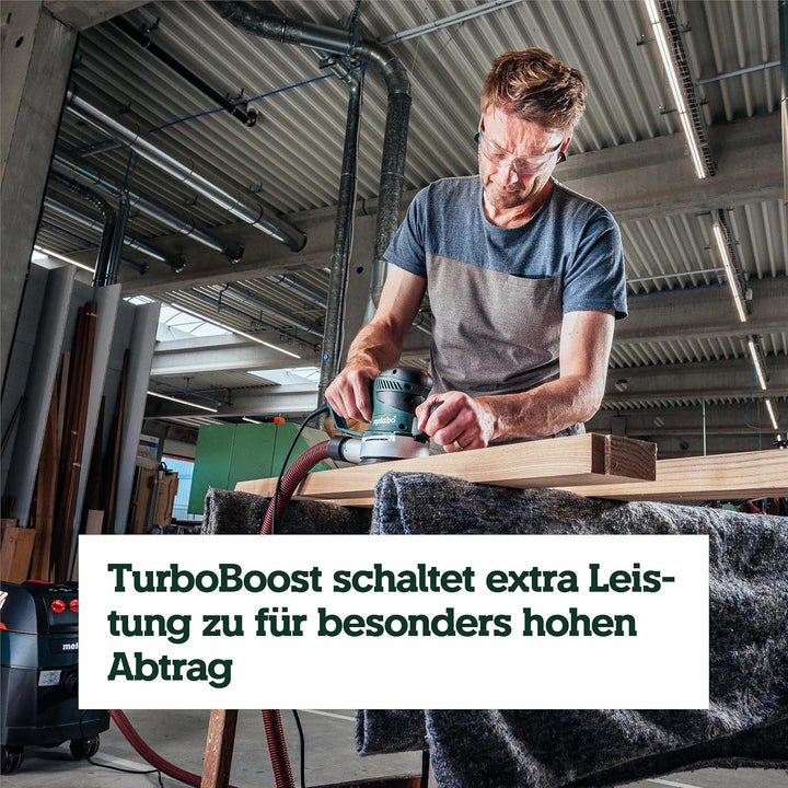Metabo Exzenterschleifer SXE 450 TurboTec (600129000) Karton, Durchmesser des Stütztellers: 150 mm,