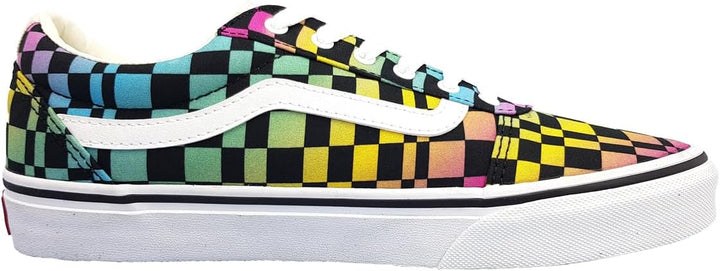 Vans Mädchen Ward Sneaker 37 EU Trippy Checkerboard Multi White, 37 EU Trippy Checkerboard Multi Whi