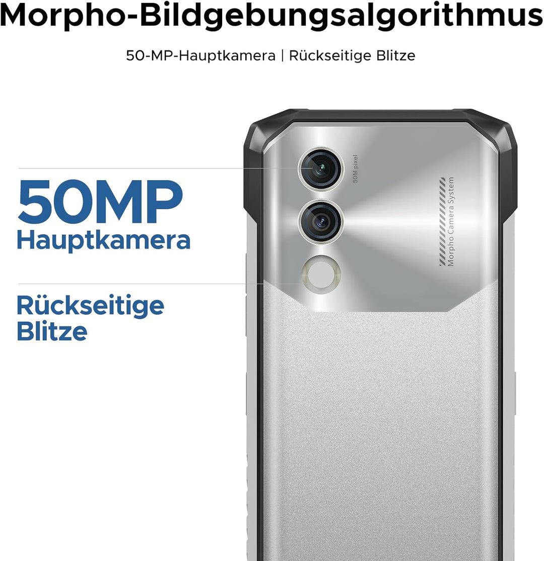 DOOGEE Blade10 Power Outdoor Handy Ohne Vertrag Android 14-10300mAh, 24GB+256GB/TF 2TB Outdoor Smart