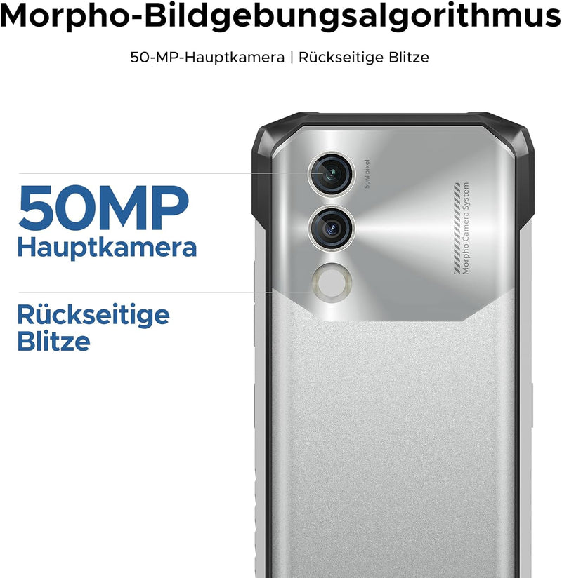 DOOGEE Blade10 Power Outdoor Handy Ohne Vertrag Android 14-10300mAh, 24GB+256GB/TF 2TB Outdoor Smart