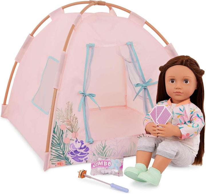 Our Generation - Camping-Nächte - Puppenzelt Spielset - Camping Spielzeug - 46 cm Puppe Zubehör - Vo
