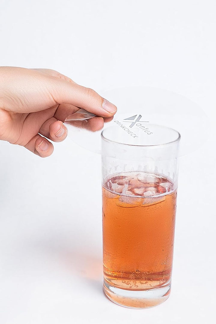 Drink Cover Sticker, Getränkeschutz Sticker transparente Getränkeabdeckung als Schutz vor KO Tropfen