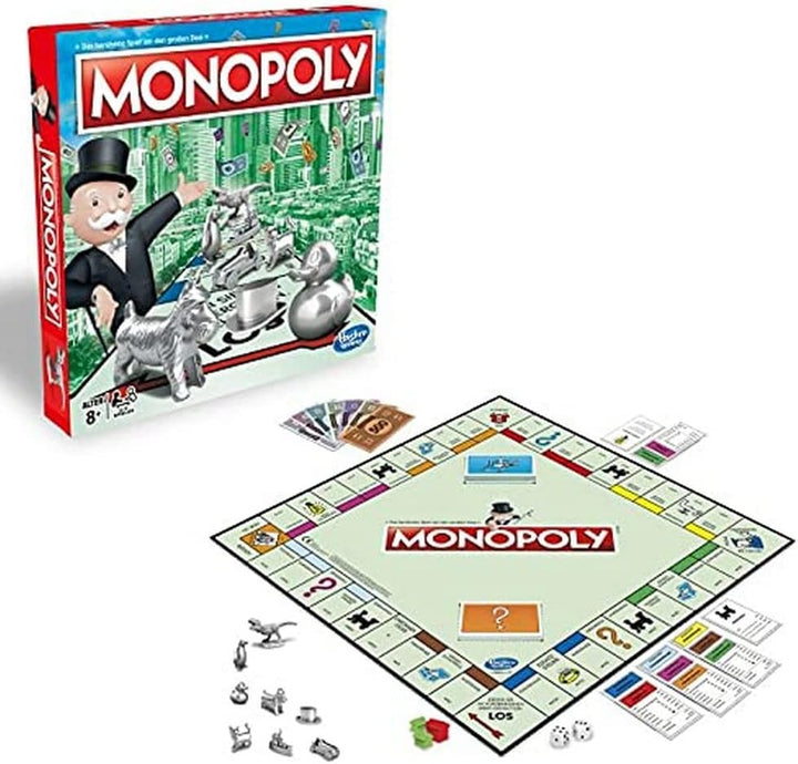 Hasbro Monopoly Classic, Gesellschaftsspiel für Erwachsene & Kinder, Familienspiel, der Klassiker de