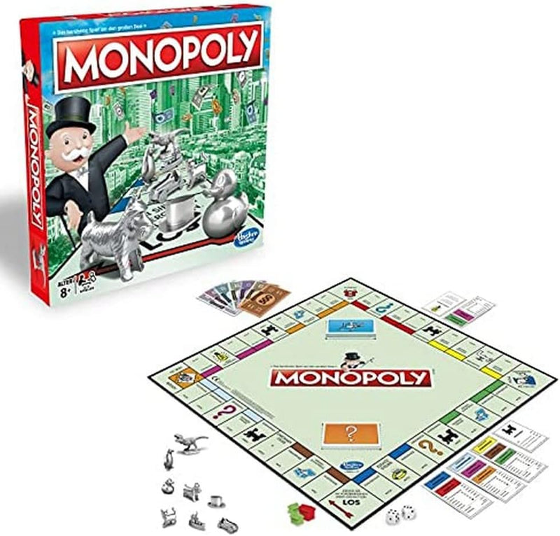 Hasbro Monopoly Classic, Gesellschaftsspiel für Erwachsene & Kinder, Familienspiel, der Klassiker de