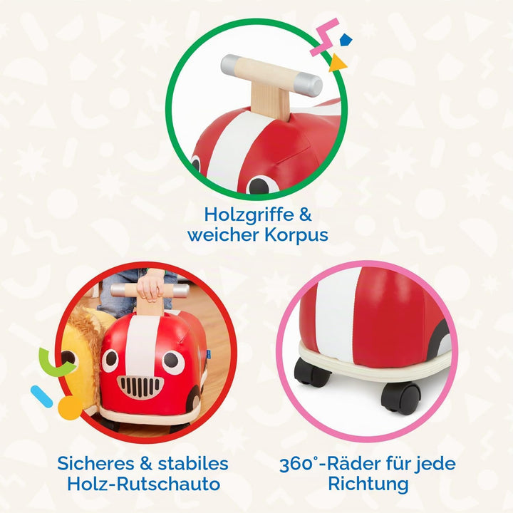 Battat – Rollender Rennwagen – Rutscherfahrzeug Rennwagen – Aktivspielzeug für Kleinkinder, Kinder –