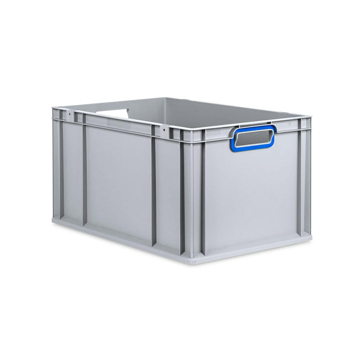 PROREGAL Eurobox NextGen Color | HxBxT 32x40x60cm | 65 Liter | Griffe blau offen | Verstärkter Boden
