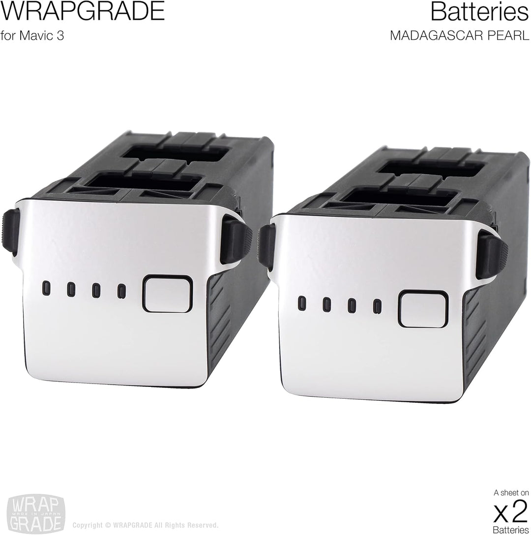 WRAPGRADE Skin Kompatibel mit DJI Mavic 3 Pro Accent Color (MADAGASCAR PEARL) Madagascar Pearl / Pro