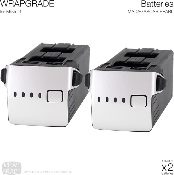 WRAPGRADE Skin Kompatibel mit DJI Mavic 3 Pro Accent Color (MADAGASCAR PEARL) Madagascar Pearl / Pro