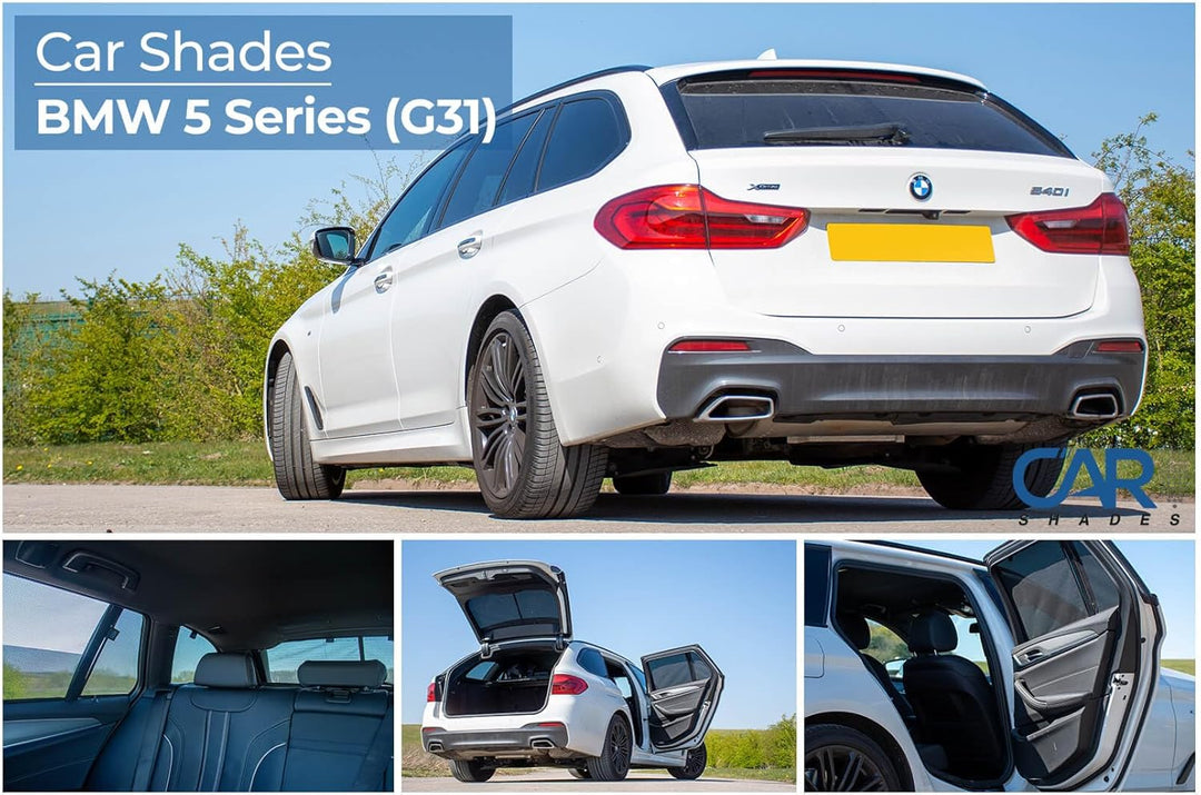 Satz Car Shades kompatibel mit BMW 5er G31 Touring 2017- (8-teilig)