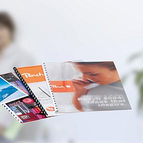 Fellowes Plastikbindegerät A4 Pulsar+ 300 für Büros & Peach PB100-14 Plastikbindeset für 12 Dokument