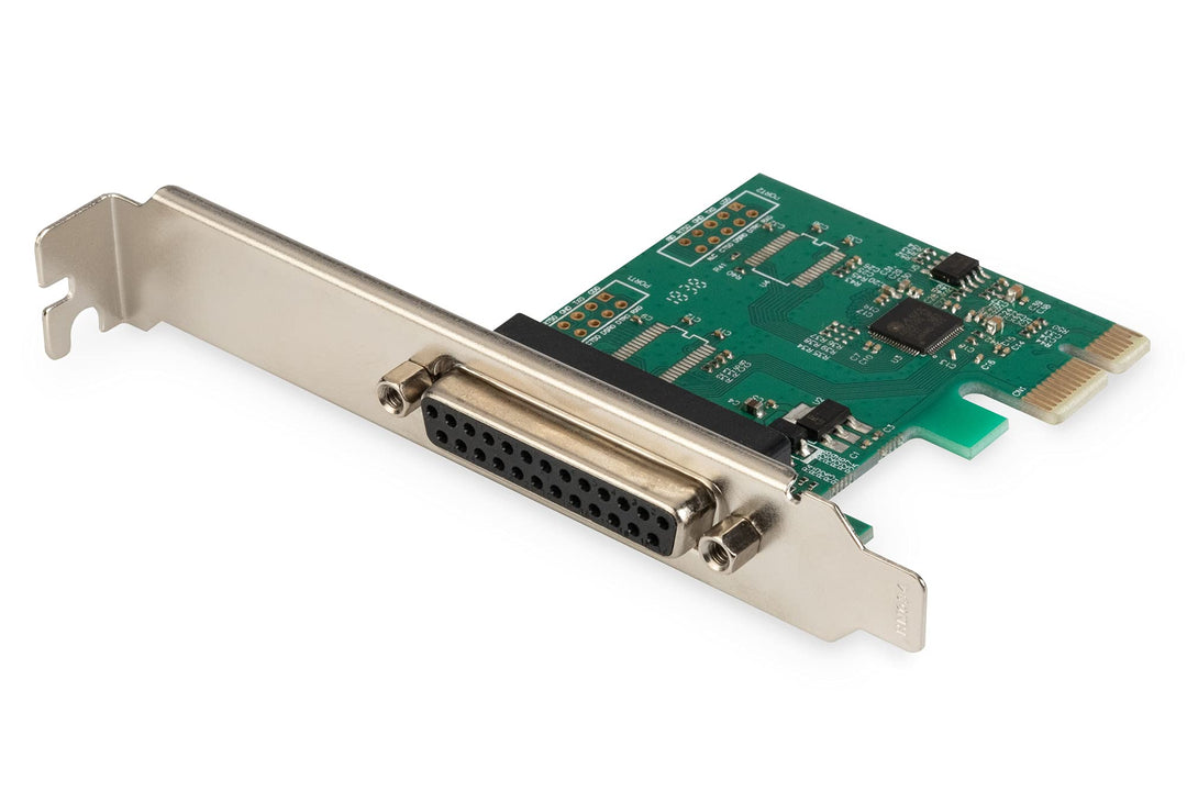 DIGITUS IO-Karte - PCIe - Parallele Schnittstellen-Karte - 1-Port DSUB-25 - Chipsatz AX99100 IO-Kart