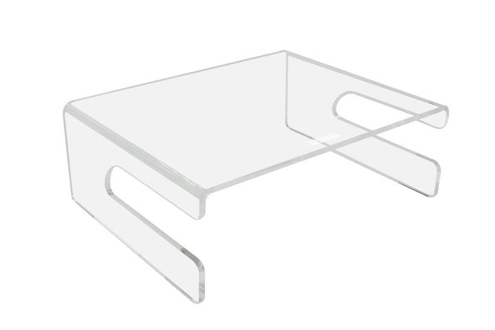 Desq 1537 Monitorständer aus hochwertigen Acryl, transparent Tastatur ablage, Tastatur ablage