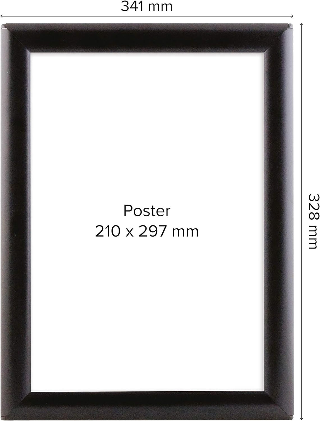 DISPLAY SALES Klapprahmen (5 St.) Opti Frame schwarz DIN A4 25 mm Sparpack Wechselrahmen Plakatrahme