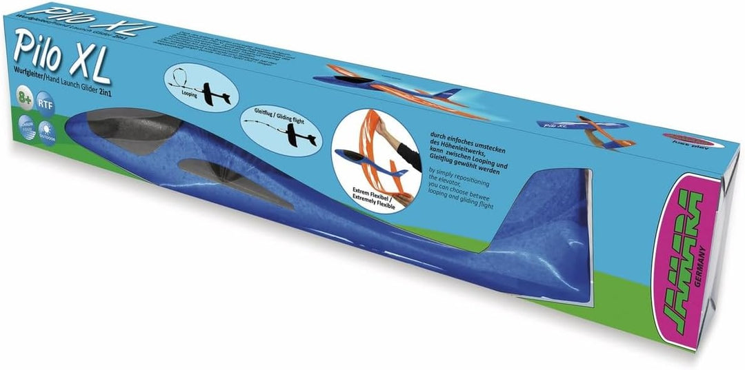 Schaumwurfgleiter 2in1 - Pilo XL - Super leicht (160g), Fast unzerstörbar, Höhenleitwerks für Loopin