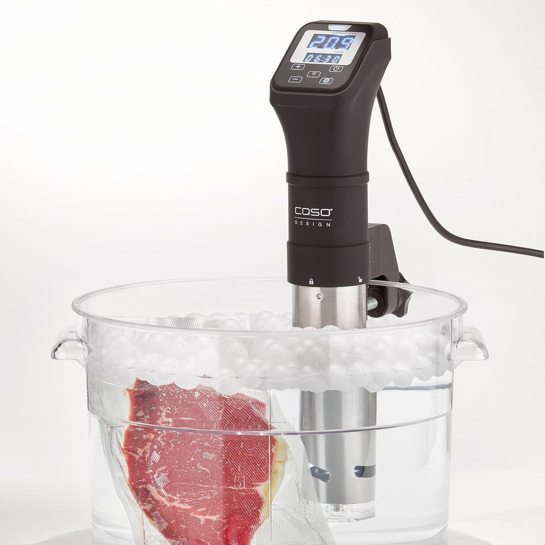 CASO SV 1200 Pro Smart - Sous Vide Garer - Präzise Temperaturregelung bis 90 °C in 0,5°C Schritten,