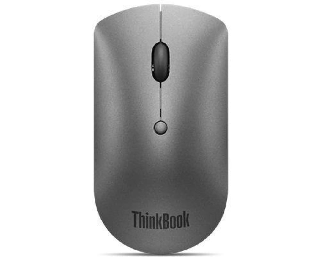 Lenovo ThinkBook Bluetooth Silent Mouse, 4Y50X88824, Eisengrau Single, Single