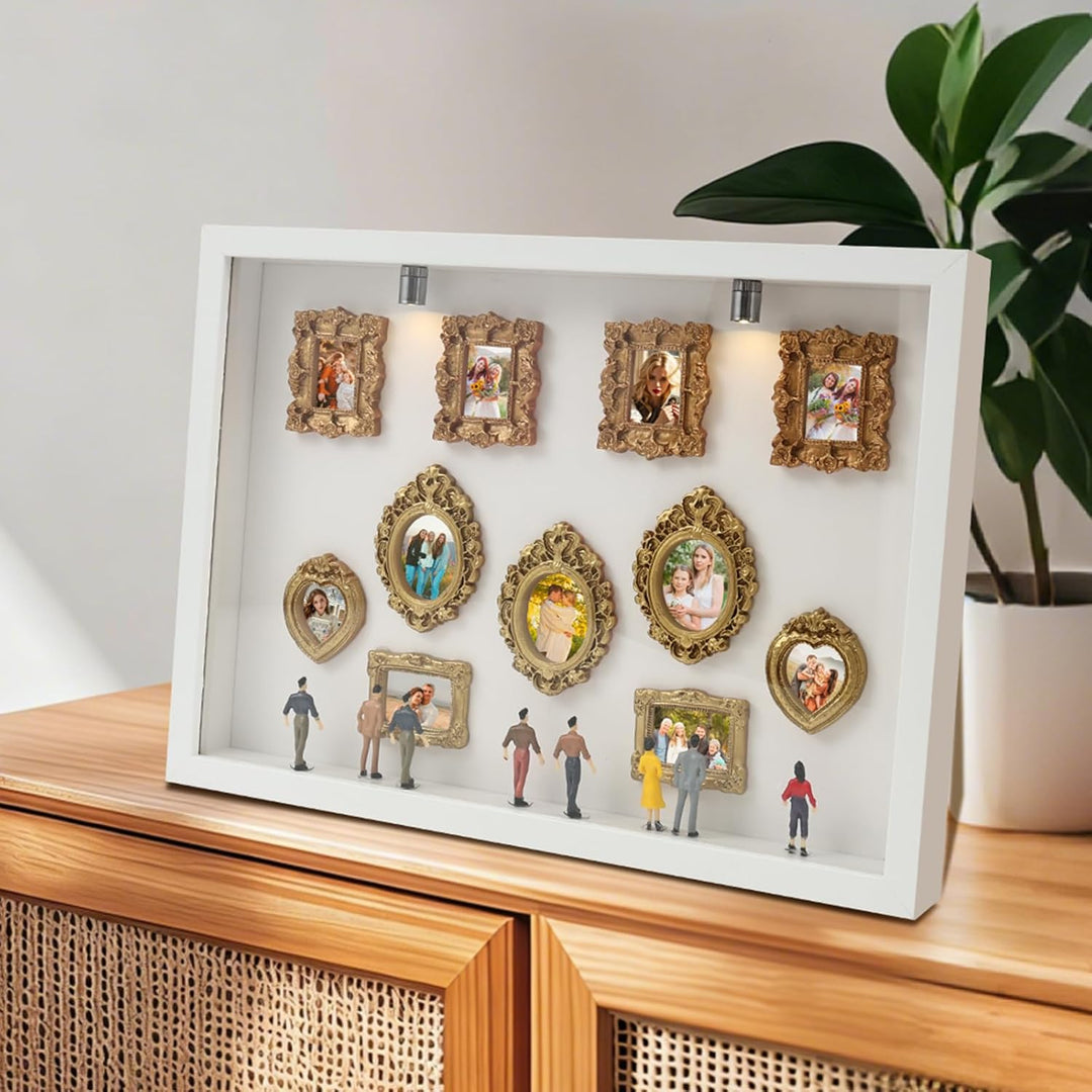 DIY Mini Museum Silhouette Box,Museum of Us DIY,Shadow Box,Miniatur Bilderrahmen,Foto Erinnerungsanz