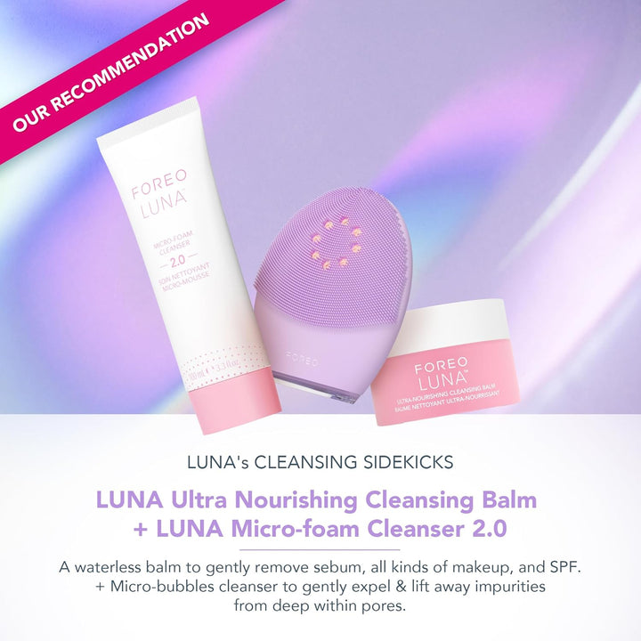 FOREO LUNA 4 plus Gesichtsbürste - Nahinfrarot-Lichttherapie + LED-Rotlichttherapie - Tiefenthermore