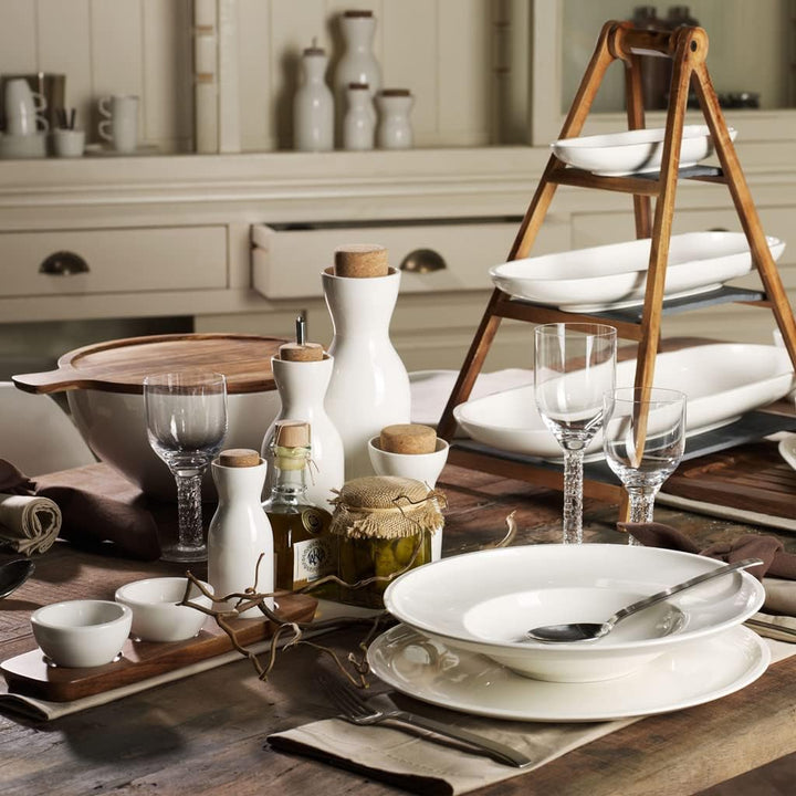 Villeroy und Boch Artesano Original Suppenteller, 25 cm, Premium Porzellan, Weiss Suppenteller Weiss