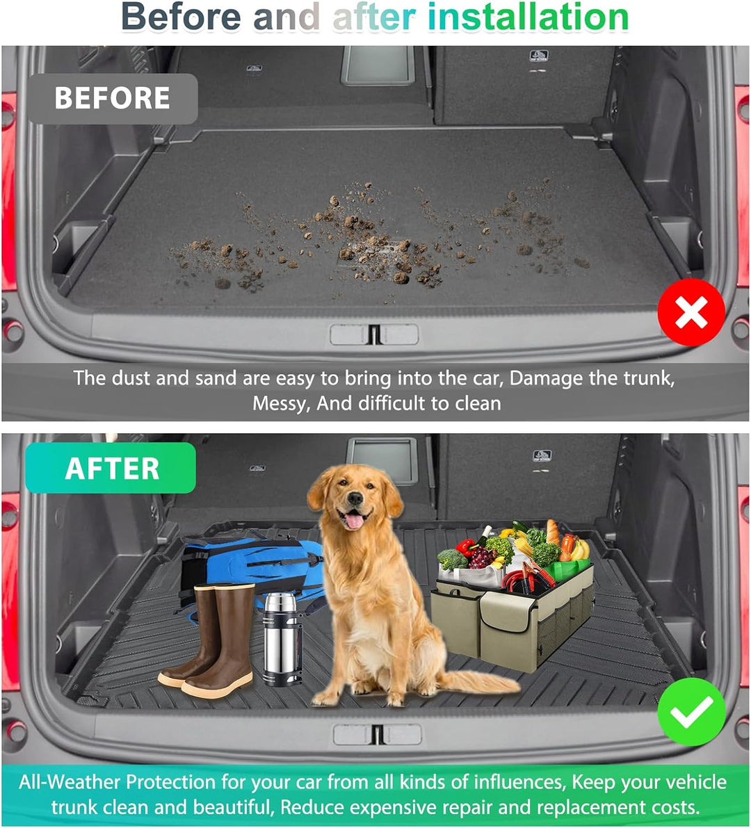 GAFAT Peugeot 3008 II 2016-2023 Kofferraummatte, Peugeot 3008 2022 Kofferraumwanne Matten Hohe Kante