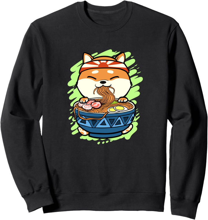 Ramen Nudeln Geschenk für Shiba Inu Hundefreunde Sweatshirt
