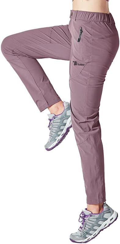 donhobo Damen Outdoor Wanderhose Quick Dry Campinghose Ultraleichter Verschleissfester UV-Schutz Atm