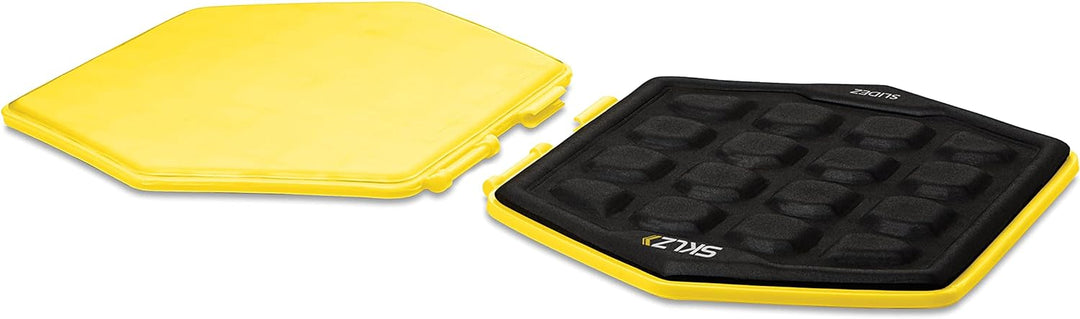 SKLZ 1862 Trainingspad Slidez 2er-Pack Trainingsgerät, gelb-Schwarz, One Size