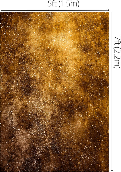 WaW 1.5x2.2m Fotohintergrund Gold Glitzer Hintergründe für Fotostudios S Gelb, S Gelb