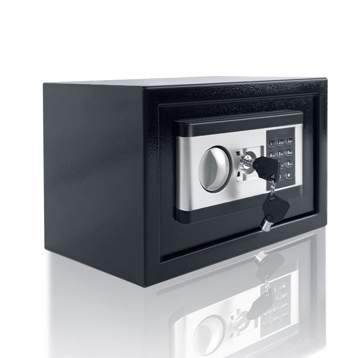 NAIZY Mini Tresor für Zuhause 22L Tresor Feuerfest Wasserdicht Elektro Safe mit Batteriebox & Sicher