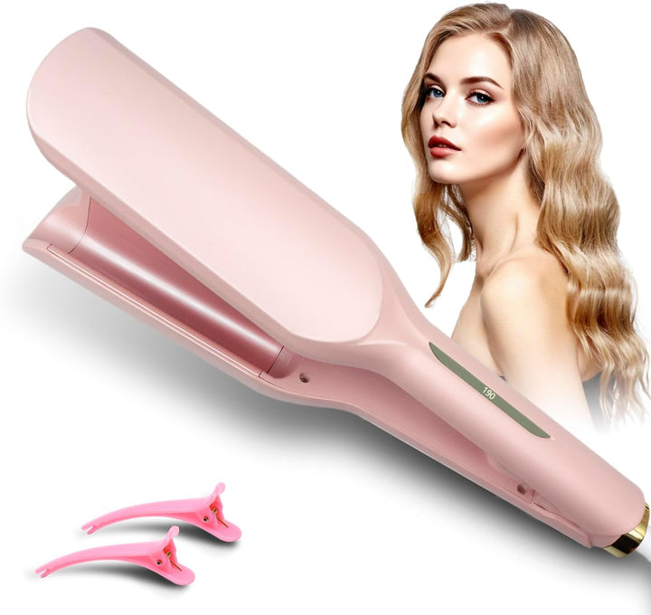 Grosscat welleneisen Lockenstab Locken für Haare 32mm, Deep Waves, Wasserwellen, Mermaid Waves, Well