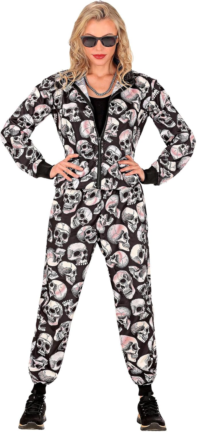 W WIDMANN MILANO Party Fashion - Kostüm Trainingsanzug für Halloween, 80er Jahre Outfit, Jogginganzu