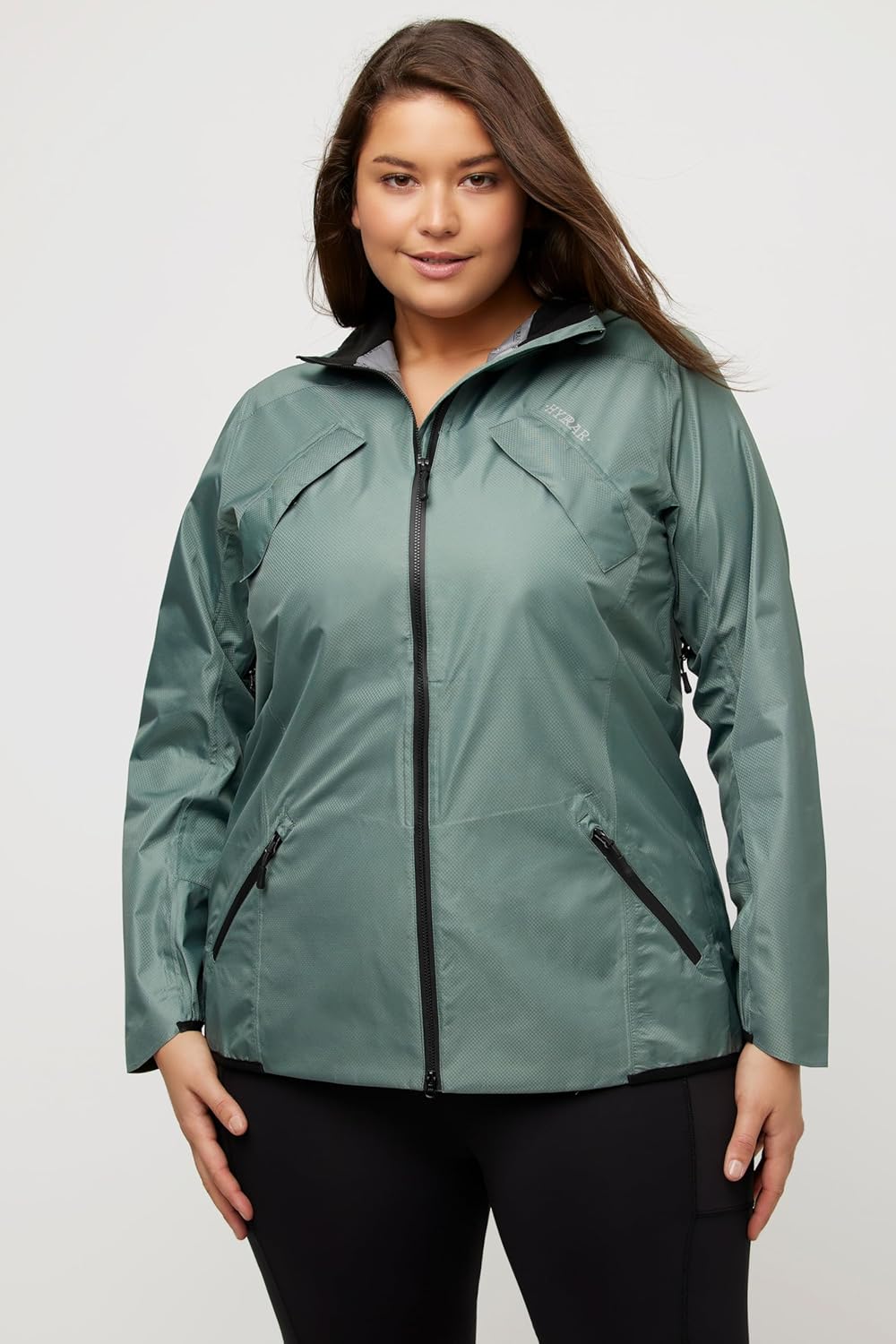 Ulla Popken Damen grosse Grössen Übergrössen Plus Size HYPRAR Funktionsjacke, wasserdicht, Bionic-Fi