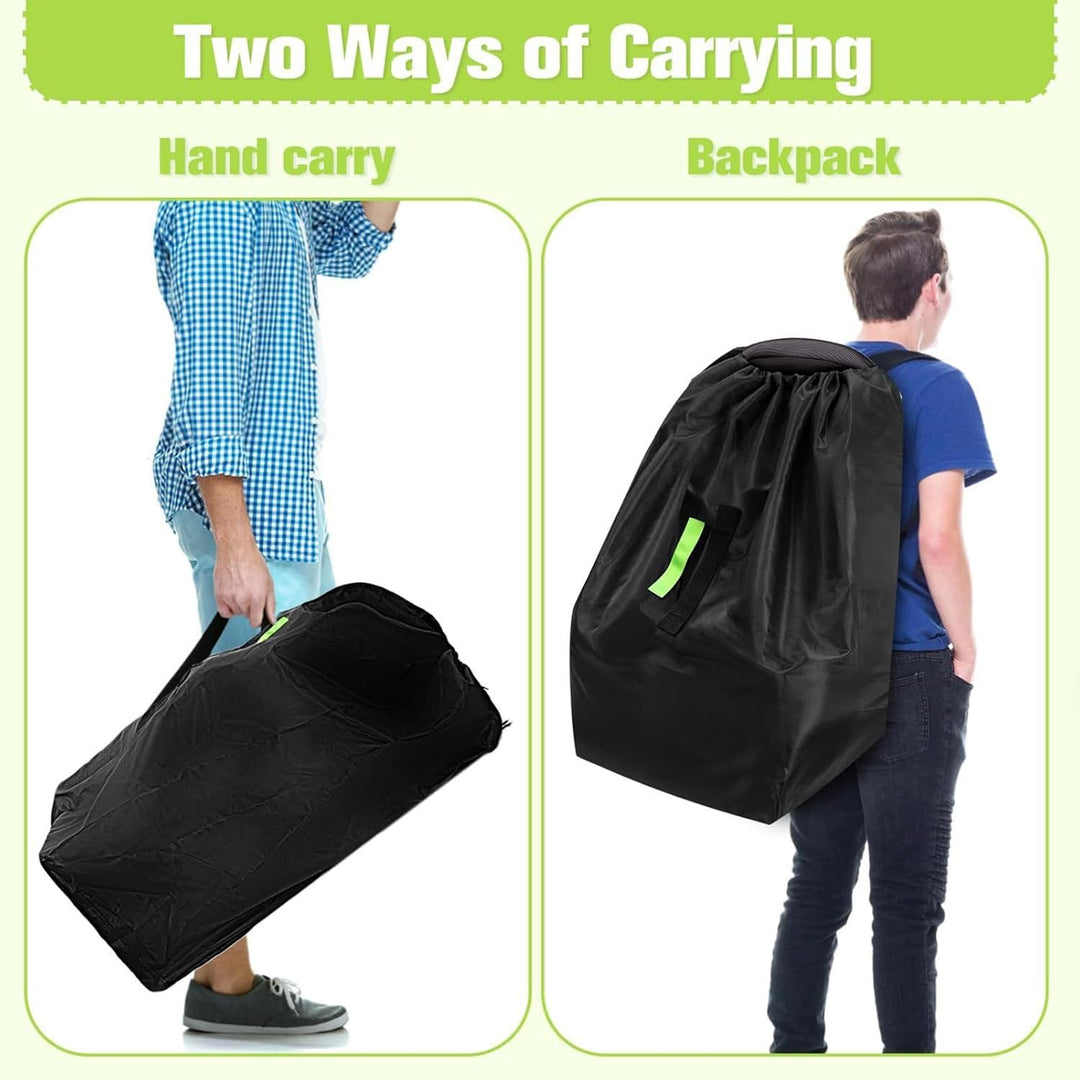 Car Seat Cover Travel Bag, Seat Carrier Backpack, Waterproof Heavy-Duty Fabric, Extra Spacious Stora