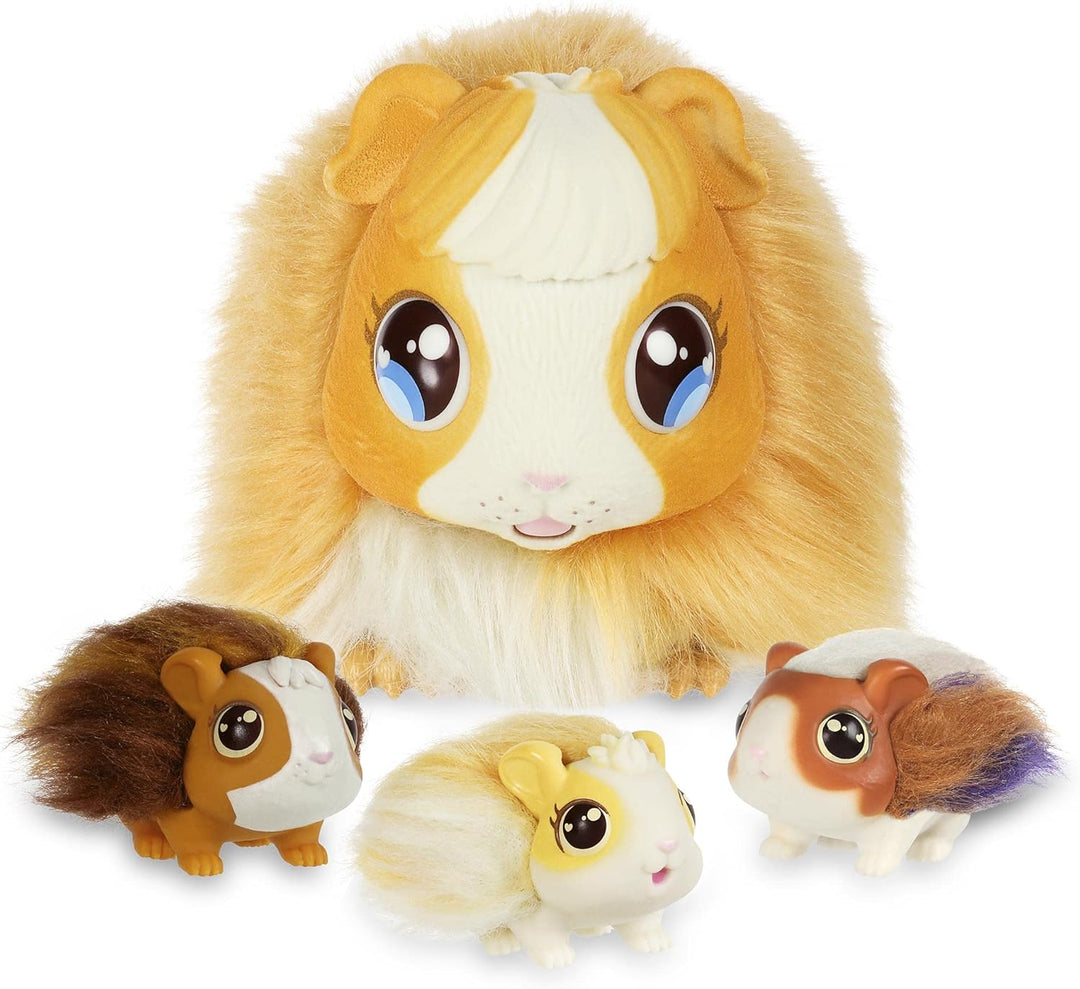 Little Live Pets - Mama Surprise, interaktives Plüsch-Meerschweinchen mit Geräuschen und Bewegungen,