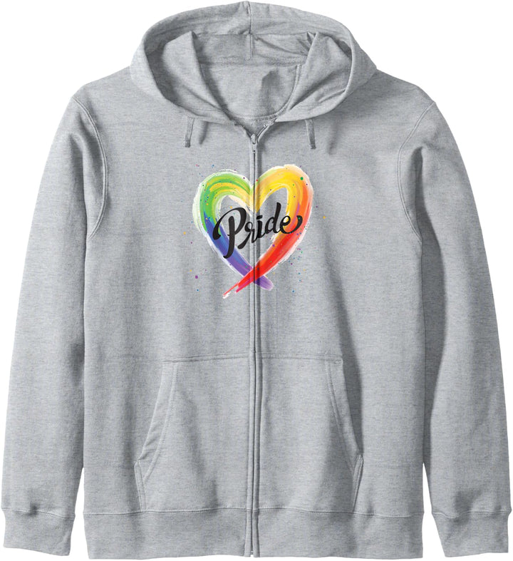 Pride Herz Regenbogen Geschenk Stolze LGBT Herren Damen Kapuzenjacke