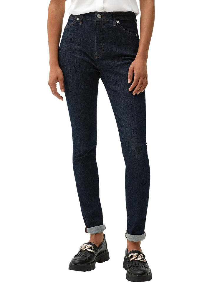 s.Oliver Damen Jeans, Anny Super Skinny, Dark Blue Denim