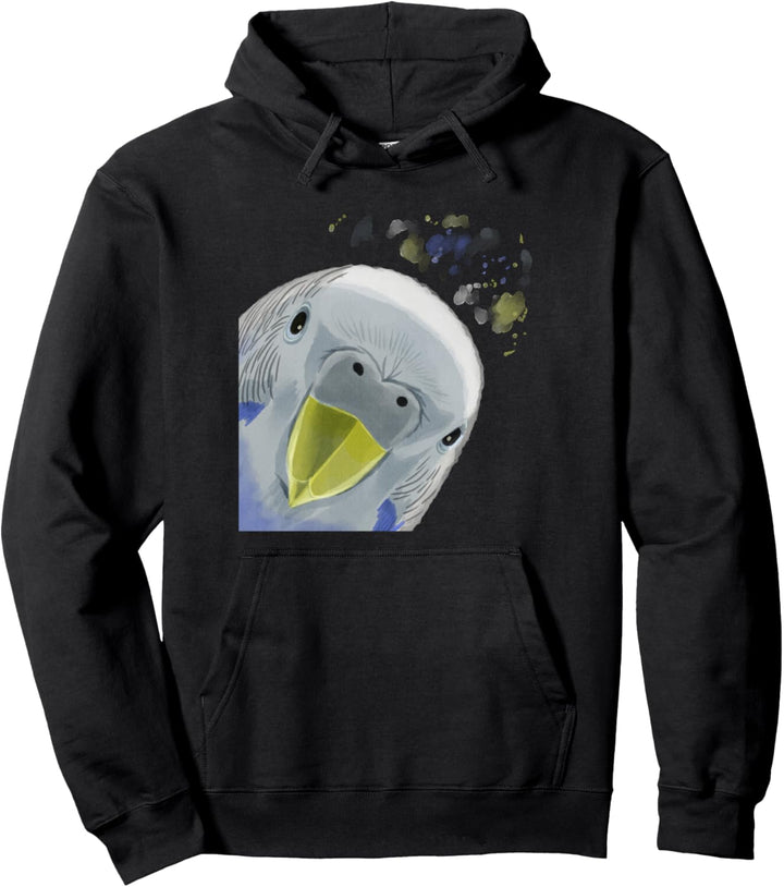 Neugieriger Vogel Papageie Wellensittich Pullover Hoodie