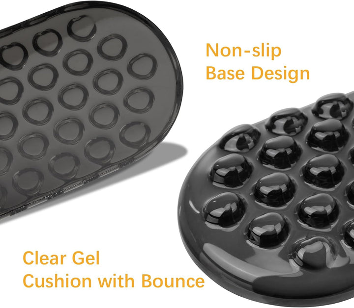 Handballenauflage für Tastatur und Maus, Handgelenkauflage Set mit Memory-Schaum Rutschfest Base, Li