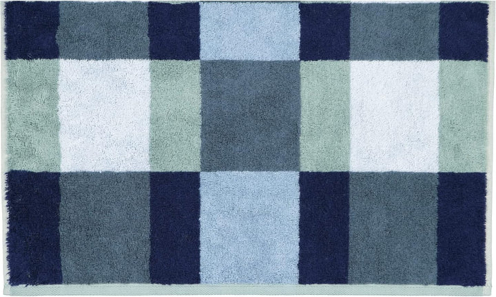 Cawö Handtücher Delight Karo 6219 Fjord - 44 Handtuch 50x100 cm, Handtuch 50x100 cm