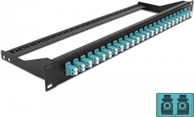 Delock 19″ LWL Patchpanel 24 Port LC Duplex Aqua