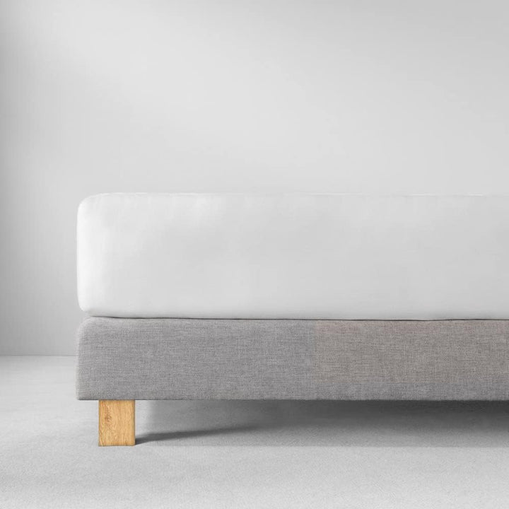 ESTELLA Spannbetttuch Feinjersey | Weiss | 100x220 cm | passend für Matratzen 100 cm (Breite) x 220