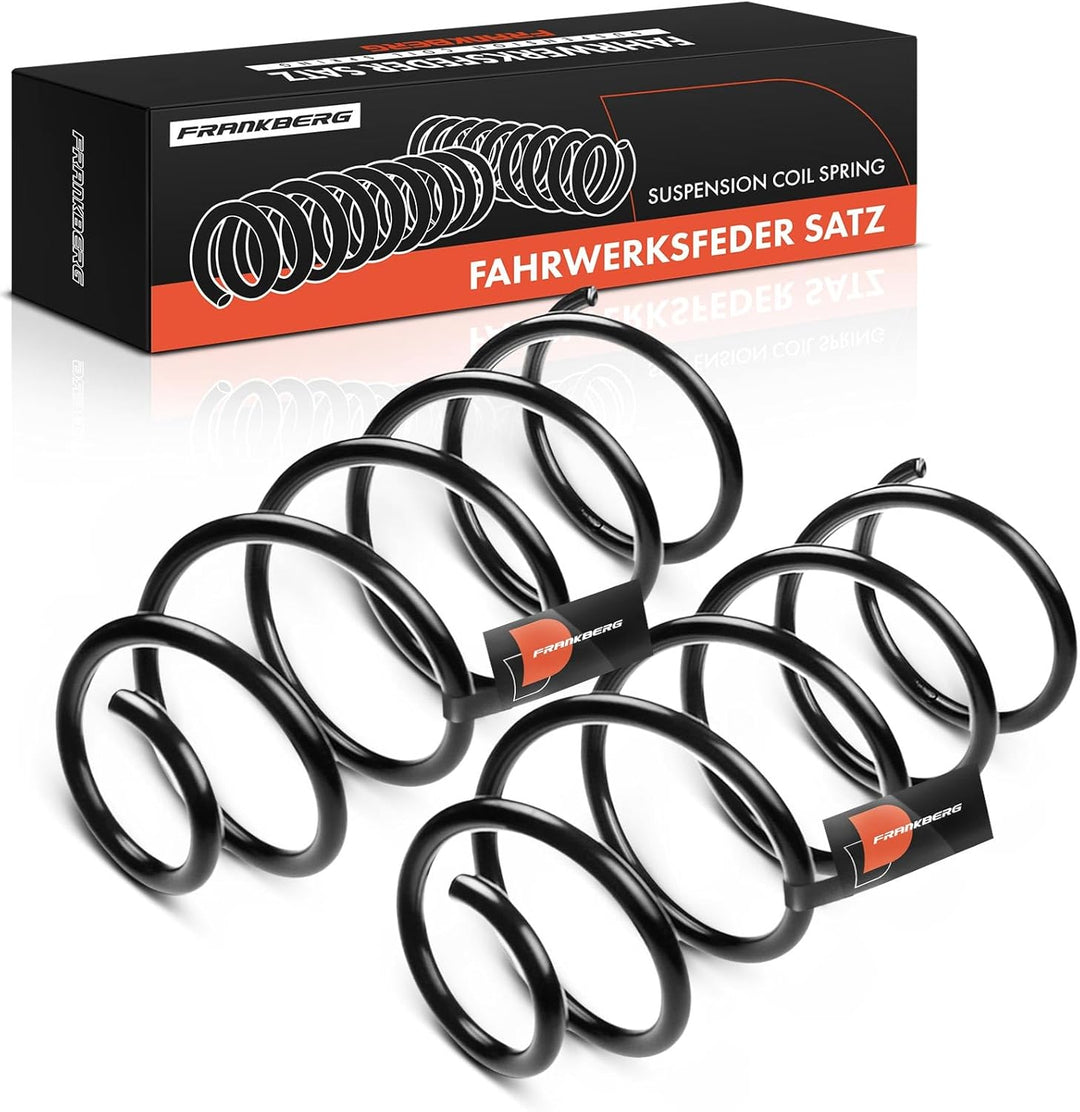 Frankberg 2x Federn Fahrwerksfeder Vorderachse Kompatibel mit Golf VII 5G1 BE1 BE2 BQ1 1.6L 2012-Heu