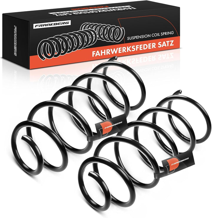 Frankberg 2x Federn Fahrwerksfeder Vorderachse Kompatibel mit Golf VII 5G1 BE1 BE2 BQ1 1.6L 2012-Heu