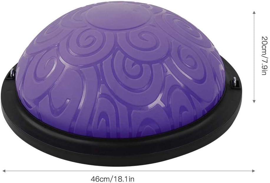 Ejoyous Balance Ball Trainer, 46cm Anti-Rutsch Balance Board Halbkugel Gymnastikball Yoga Halbball m