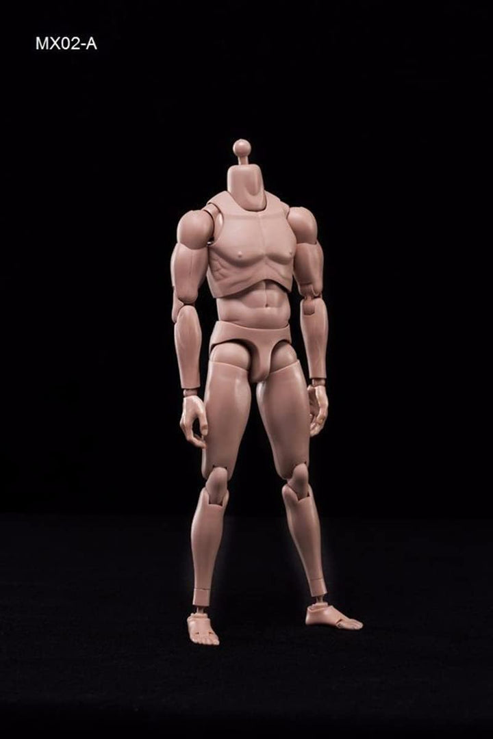 1/6 Männlicher Körper,12'' Europa Haut Actionfigur Körper Spielzeug MX02-A Für 1/6 Kopf Skulptur, A