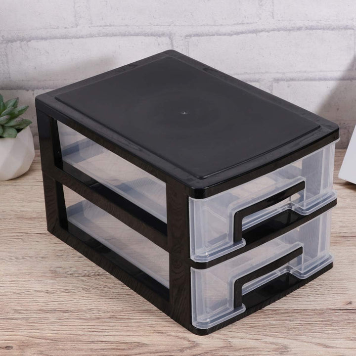 BESPORTBLE Doppelschicht Lagerregal Organizer Möbel Schrank Lagerschrank Kunststoff Schublade Typ Mu