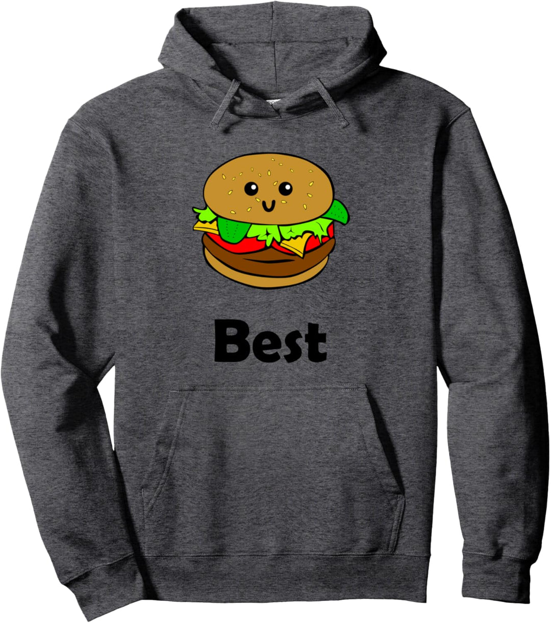 Beste Freunde für immer Hamburger-Pommes-Frites-Soda lustig Pullover Hoodie